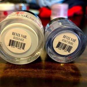 Revel Nail Dip Powder - 1oz Ice and .5oz Duel